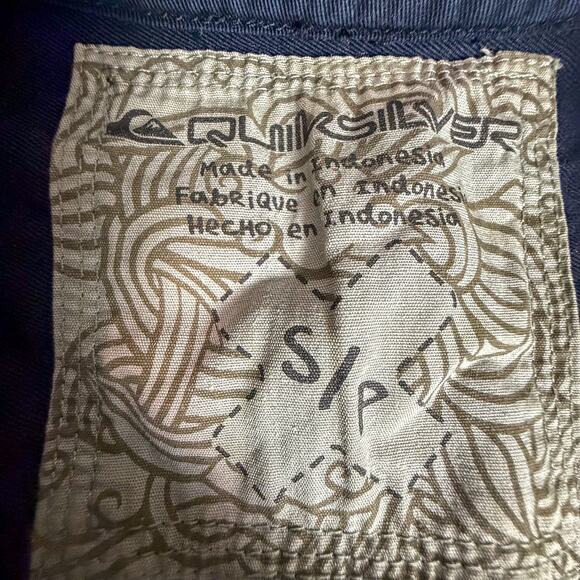 Quiksilver Utility Shirt Jacket Black Small Samurai Logo Long Sleeve Military5 - Picture 3 of 8